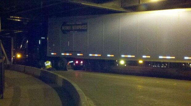 Truck stuck